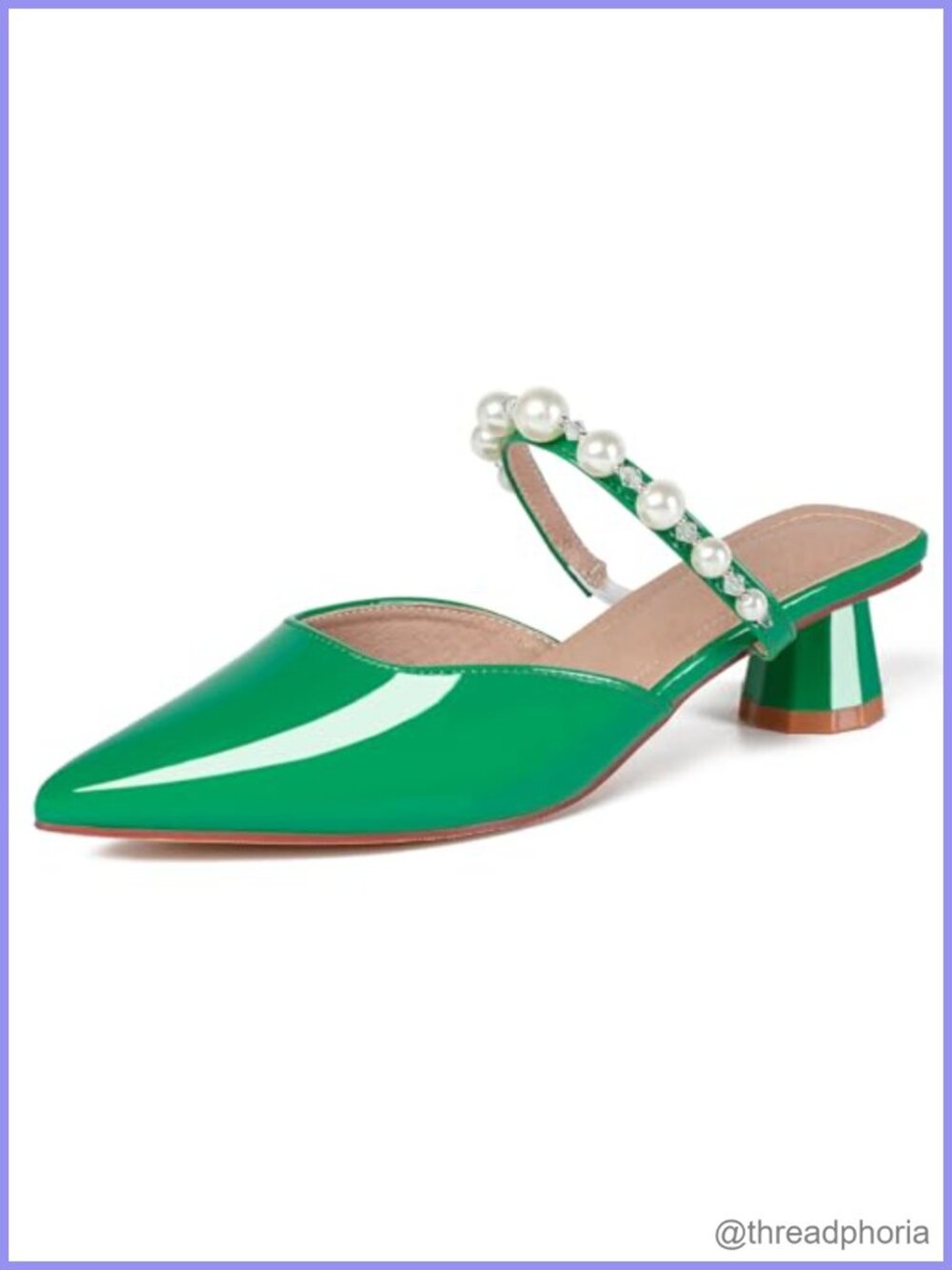 Pointed Toe Slingback Mules Heeled Sandals Faux Leather Dress Shoes